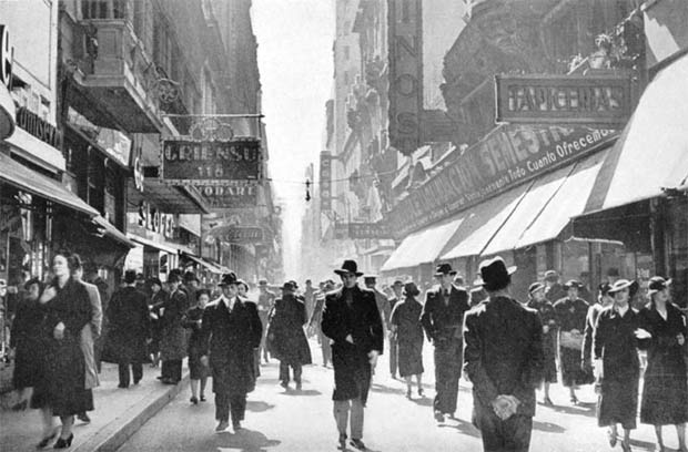 La calle Florida en 1937 - Buenos Aires