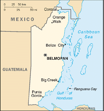 CARTE du BELIZE