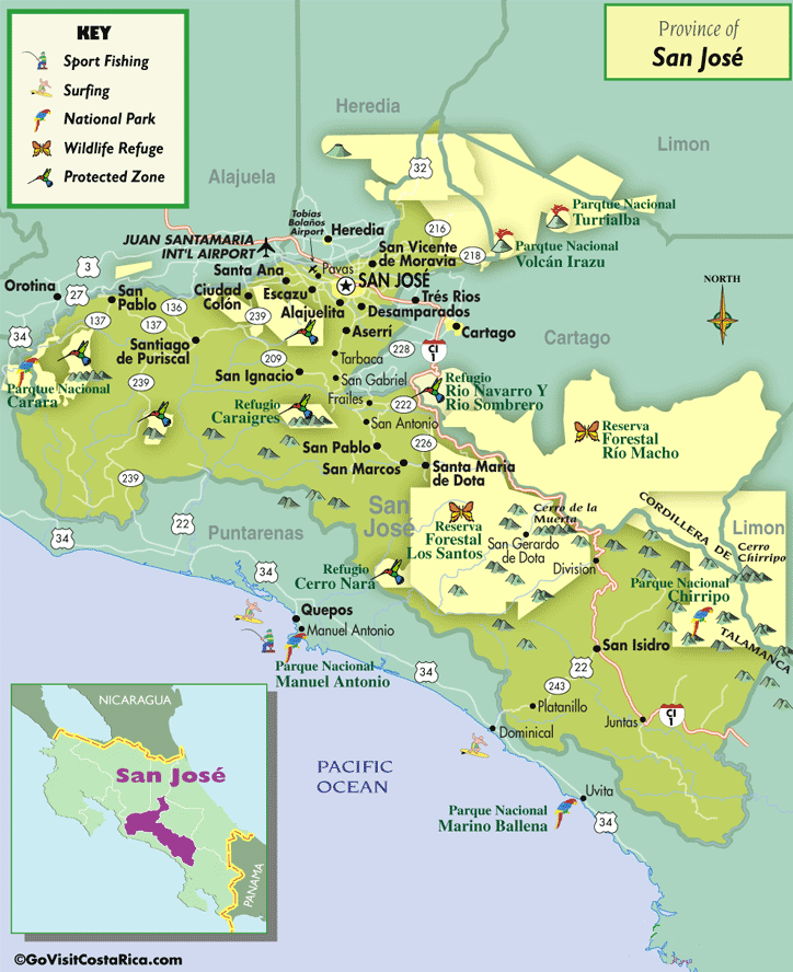 CARTE de SAN JOSE
